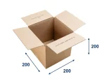 Krabica klopová 200x200x200 s vnútornou potlačou - poďakovanie