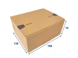 Krabica SPEEDBOX 160x130x70 3VVL 1LP hnedá