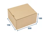 Krabica SPEEDBOX 194x144x88 3VVL 1LP hnedá