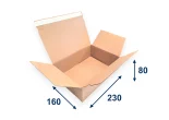 Krabica SPEEDBOX 236x166x95 3VVL 1LP hnedá