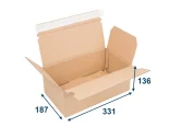 Krabica SPEEDBOX 331x187x136 3VVL 1LP hnedá