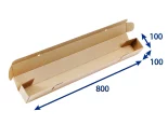 Krabica tubus 100x100x800 3VVL