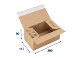 Krabica SPEEDBOX PREMIUM 200x110x90 3VVL, vlna E