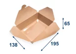 Krabička na jedlo L 195x138x65 mm - 2000ml