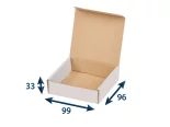 Minikrabica/krabička 93x93x30 3VVL biela