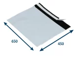 Obálka plastová samolepiaca bielo-čierna 650x450, hr. 0,06