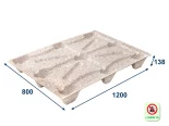 Paleta drevená lisovaná - 1200x800 - nosnosť 1500 kg