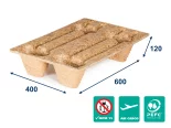 Paleta lisovaná INKA F46 - 600x400x120 - nosnosť 250 kg