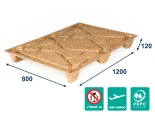 Paleta lisovaná INKA F86 - 1200x800x120 - nosnosť 350 kg