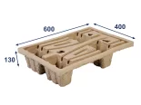 Paleta nasávaná kartonáž - 600x400x130 - nosnosť 200 kg