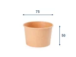 Papierová miska 125 ml, priemer 75 mm