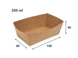 Papierová miska kraft 100x60x40 mm 250ml
