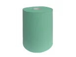 Papierová utierka zelená v rolke s dutinkou, 700 útržkov 380x360mm, návin 252m