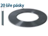 Páska viazacia oceľová šírka 20 - bez pokovenia (1 kg = 10,6 m)