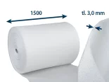 Penový polyetylén 3 mm v kotúči so šírkou 1 500 mm