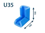 Penový polyetylén Profil   U = 35 ROH 100x100