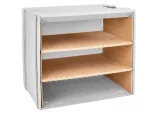 Polica na regálový box - 3 oddiely