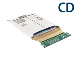 Poštová obálka 1 - 2 CD 127x145x25 mikrovlnná lepenka biela