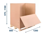 Prepravný EUROBOX 1200x800x770 5VVL - variabilná výška