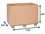 Prepravný EUROBOX 1200x800x800 5VVL