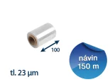 Stretch fólia ručná 100 mm / 23 µm / 150 m prieťažná