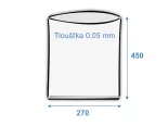 Vrecko ploché 270x450/0,05 polyetylénové