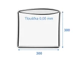 Vrecko ploché 300x300/0,05 polyetylénové