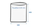 Vrecko ploché 300x400/0,05 polyetylénové