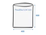 Vrecko ploché 400x600/0,04 polyetylénové
