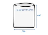 Vrecko ploché 500x600/0,05 polyetylénové