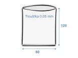 Vrecko ploché 80x120/0,05 polyetylénové