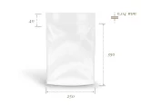 Vrecko ploché polypropylénové 250x350+40/0,04 s lepiacou chlopňou