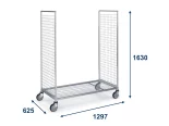 Vykladací vozík KT-3 rozmer 1297x625x1630 základný