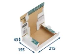 Zásielková krabica A5+ 215x155x43 SECURE