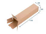 Zásielkový tubus B0+ z vlnitej lepenky - 105x105x1170