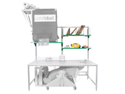 Baliaci stôl SERVISBAL 2000x1000 mm, modifikácia č. 8