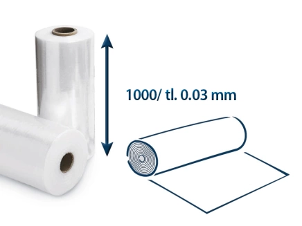 Fólia polyetylénová - Plochá š. 1000/0,03