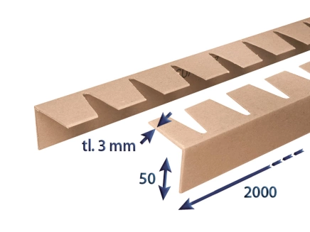 Hrana papierová 50x50x3 - dĺžka 2000 flexibilná