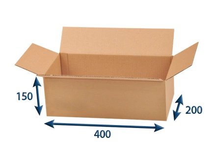 Kartónová krabica 400x200x150 3VVL chlopňová