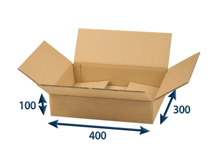 Kartónová krabica 400x300x100 5VVL chlopňová