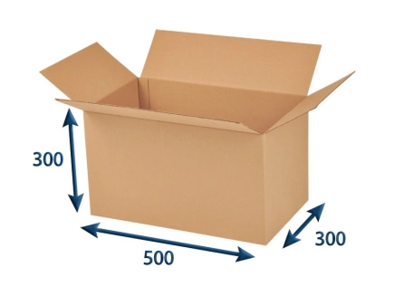 Kartónová krabica 500x300x300 3VVL chlopňová
