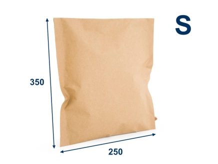 Obálka papierová (kraft) 250x350 veľ.S, 2 lepiace pásky