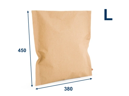 Obálka papierová (kraft) 380x450 veľ.L, 2 lepiace pásky