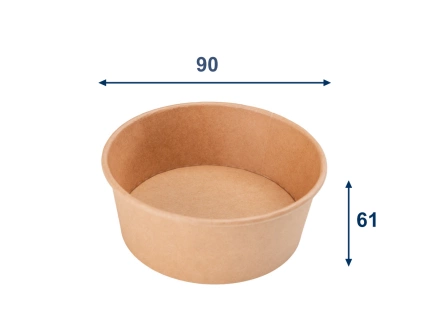 Papierová miska 250 ml, priemer 90 mm