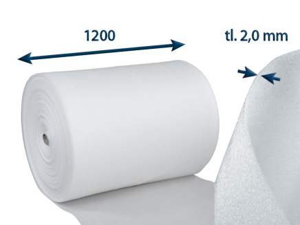 Penový polyetylén 2 mm v kotúči so šírkou 1 200 mm - 001