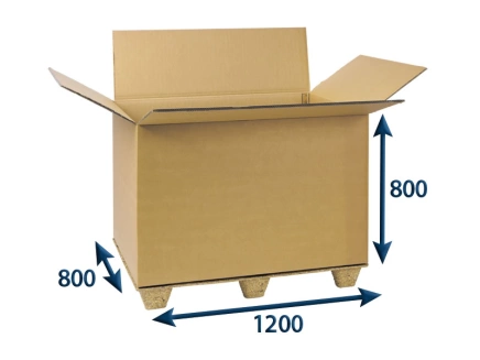 Prepravný EUROBOX 1200x800x800 7VVL chlopňový