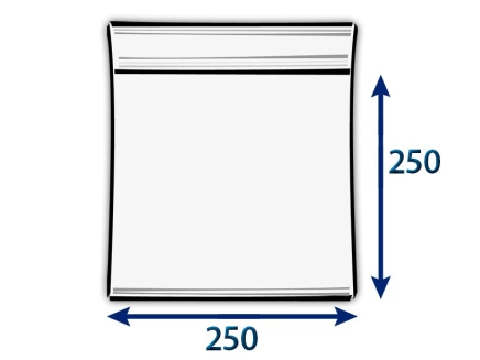 Vrecko rýchlouzatváracie PE 250x250/0,09