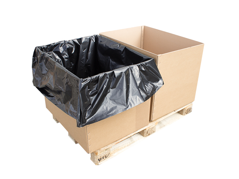 Levně 20 ks - Vrece 3D 1100+2x375x1100/0,1 polyetylénové čierne RC