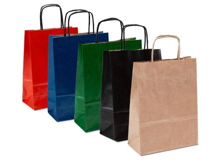 Darčeková papierová taška s krúteným uchom