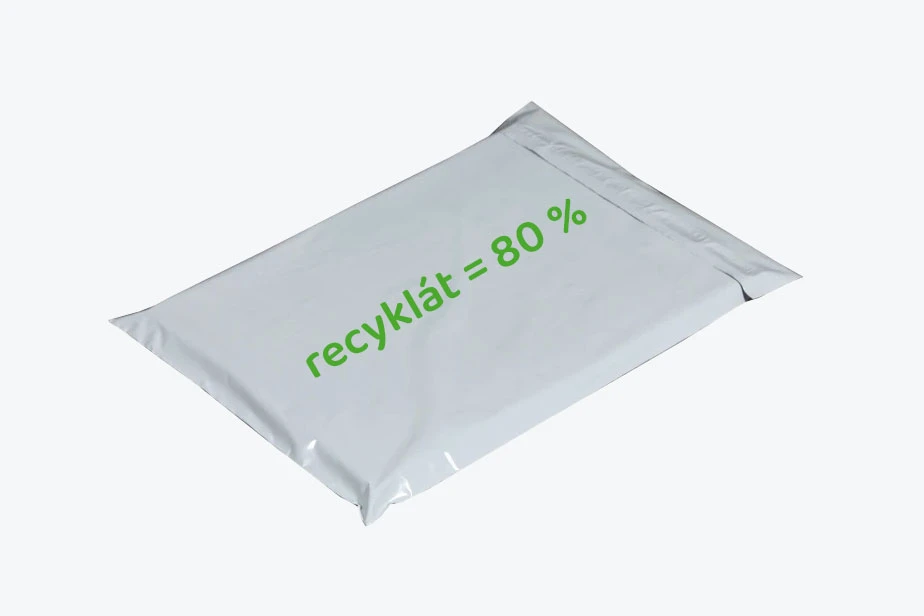 plastová obálka z recyklátu